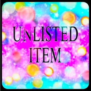 Unlisted items for live Posh show!